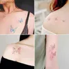 Tatuajes Pegatinas de dibujo de colores Pegatinas de tatuaje 30 piezas/set Simulación de mujer Color Patrón de mariposa Clavícula Brazo Tatuaje temporal impermeableL231128