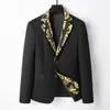 Fashion Men's Suits & Blazers Fits Business Gentleman Slim Suit Casual Wedding Elegant Mens Jacket Sizes M-3XL