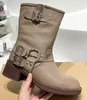 Designer boots High quality ankle boots Women's Boots Colorful round toe platform raised elastic wool boots Martin boots snow boots western non- slip warm three color.