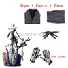 Costumes d'anime Jack Skellington Cosplay Costume masque pour adulte l'étrange Noël de monsieur Jack vêtements uniformes masque Costume Halloween Costumes zln231128