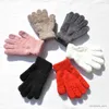 Children's Mittens Soft Coral Fleece Gloves Winter Women Men Thickened Solid Warmer Gloves Full Finger Mittens Student Boy Girl Cycling Gloves New