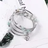 Strand Natural Stone Wrapped Bracelet For Women Healing Beaded Quartz Cuff Bangles Bracelets