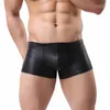 Underpants Sexy Mens Bokers Boxer PU Shorts Pantaloni maschi MANCHI MASCHI