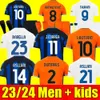 Fotbollströjor 23 24 Inter Home Away Third Barella Vidal Lautaro Eriksen Alexis Dzeko Correa Uniforms Football Shirt 2023 Milans Football Men Kids Kit Sock Full Sets