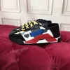 2023nuove scarpe casual firmate Moda uomo in pelle con lacci con plateau Sneakers con suola bianca nera da donna in velluto citato in giudizio