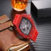 Designer Ri mlies Orologi di lusso Orologi ad ago per uomo Orologio meccanico Sei uomini Casual Silicone Ghost Head Botte di vino Orologio da polso sportivo di marca svizzera