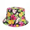 قبعات القبعات زهرة دلو القبعة الصياد القبعات Sunshade Sunsn Cap Cap Fashion على الوجهين على الوجهين ارتداء غطاء محرك السيارة الشاطئ