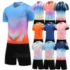 Andere sportartikelen Aangepaste kinderen heren voetbalshirts Sets Voetbaltrainingskleding voor volwassenen Jongensuniformen Jeugd T-shirt Shorts 231127