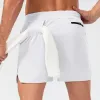 2024 Lulus Shorts Men Yoga Camos Respirável Calças de Ginásio com Toalha Fivela Solta Casual Correndo Atacado Lululemenss Alta Qualidade 6633ess