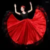 Stage Wear Brésil Gypsy Big Swing Jupes 360/540/720 degrés Femmes Flamenco Belly Dance Jupe Costumes espagnols