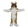 Halloween Brown Fox Dog Wolf Mascot Costume Cartoon Anime Postacie Unisex Dorośli rozmiar świąteczny przyjęcie na zewnątrz strój reklamowy