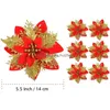 Christmas Decorations Artificial Flowers Garland Glitter Decor For Xmas Year Wedding Party Ornaments 231018 Drop Delivery Home Garde Dhchw