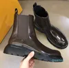 Poche tactique hommes en cuir véritable plate-forme dernier sac réservoir neige botte haut chaussures décontractées