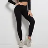 Leggings femininas calças de cor sólida treino cintura alta sexy sem costura calça atlética yoga elástica moda