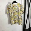 高級Tシャツヴィンテージレタープリント装飾的なクルーネックプルオーバーTシャツファッションブランドデザイナートレンドカジュアルトップスアパレル1970