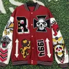 Men's Jackets brand embroidery American letters graffiti basketball couple baseball uniforms ins street hip hop men's and women's jacket 231128