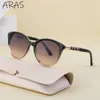 Sunglasses Vintage Round Women 2023 Fashion Cat Eye Sun Glasses For Ladies Gradient Shades UV400 Big Frame Sunglass