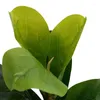 Dekorative Blumen – kleiner künstlicher Geigenblattbaum 11 Zoll Faux Ficus Lyrata für Zuhause, Hochzeit, Hof, Innen- und Außendekoration