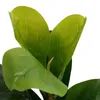 Flores decorativas -Small Artificial Fiddle Leaf Tree 11 polegadas FAUX FICUS LYRATA PARA CASA DE CASAMENTO CASA