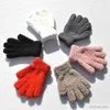 Children's Mittens Children Gloves Winter Kids Coral Fleece Thicken Baby Plush Furry Full Finger Mittens Soft Gloves Keep Warm For