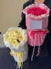 Papel de embalagem filme de embalagem coreano para flores premium à prova d'água papel de embrulho floral loja de flores materiais de embalagem 231127
