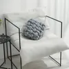 枕スローソフトタッチ快適な織りぬれたぬいぐるみリビングルームソファノットデザイン日常生活のための家の装飾