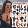 Tattoos Colored Drawing Stickers Waterproof Temporary Tatoo Stickers New Old School Color Eagle Leopard Butterfly Flower Arm Tattoo Stickers Body Makeup Stickers