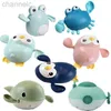 Jouets de bain nouveau bébé dessin animé enfants apprenant la Cognition mignon Animal natation grenouilles tortue crabe classique eau jouet pour enfants