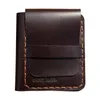 Geldbörsen Handgemachte Crazy Leather Bifold Herren Geldbörse Personalisierte Echte Geldbörse Für Männer Vintage Geldscheinklammer Münze