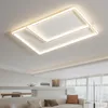 Chandeliers Simple Modern Living Room Lamp Atmosphere Led Ultra-thin Rectangular Nordic Bedroom Decoration Ceiling Lights