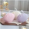 Handwerkswerkzeuge 3D Shell Sile Candle Mold Diy Gips Kristall Epoxidharz Mod Home Decor Making Supplies Handgemachte Geschenke Drop Lieferung GA DHD0H