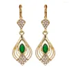 Brincos de bretas suportes de estilo solar de estilo nacional Brincho marroquino para mulheres Argelia Bride Drop 14K Color Gold Crystal Wedding Jewelry 2023