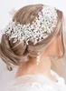 Hochzeit Haarschmuck Trendige Perle Kristall Strass Blume Braut Stirnband Hochzeit Haarschmuck für Frauen Kopfschmuck Party Abschlussball Kopfschmuck Tiaras 231128