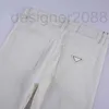 Mäns jeans designer jeans casual byxor vit rak lyxmetallföretag denim blixtlåset åtkomstkontroll svettbyxor plus storlek 42 99d4