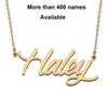 Chains Cursive initiales Lettres Nom Collier pour Haley Birthday Party Année de Noël Graduation Wedding Valentin Day Gift