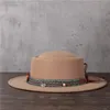 Chapeaux à large bord chapeaux de seau 100% laine femmes hommes chapeau Fedora pour papa noir porc tarte chapeau gentleman plat melon porcpie haut jazz chapeau 231127