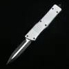 Versione DQF Coltello MiRo-Silvery White C-T Lama in acciaio D2 6061-T6 Manico in lega di alluminio Caccia pieghevole da campeggio esterna Strumento EDC Tasca MT Coltelli