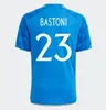 23 24 24 Koszulki piłkarskie Italias Chiesa 2023 2024italys 125th Raspadori Verratti Barella Donnarumma koszula Totti Lorenzo Miretti Politano Zaniolo Football Shirts