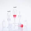 Cup Shape Lip Gloss Container Empty 8ml LipGloss Bottle Makeup Cosmetic LipGlaze Tube Plastic Clear Rose Luhwb