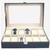 Hot Nieuwe Kunstleer Horloge Box Vitrine Organizer 12 Slots Sieraden Opbergdoos Geen horloge 286T