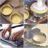 Bakware gereedschap 20 pak roestvrijstalen taart ring ring warmtebestendige geperforeerde cake mousse round baking donut 8 cm