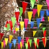Feestdecoratie 80m Kleurrijke Driehoekige Vlag Verjaardag Wimpel Banner Bruiloft Home Decor Evenementbenodigdheden Mayitr