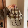 Borse da scuola Zaino da donna alla moda Manico morbido Solido multi-tasca da viaggio Feminina Laptop Borsa autunno inverno Sac A