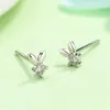 Stud -oorbellen 2023 Women's Earring Zirkon Fashion Jewelry Tibetan Sliver grappige fouten schattig mini petite kind oor noppen gratis