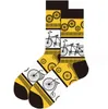 Nouveauté mode chaussettes de dessin animé l Cool fou Skateboard équipage chaussettes unisexe femmes hommes coloré coton heureux chaussettes drôles