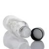 50G Glass Bottle Wtih Plastic Wood Grain Lids 50ML 110ML 150ML Frost Glass Cream Cosmetic Container Pump Bottles Akfdg