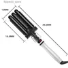 Curling Irons Electric Hair Comb Curling Iron Waver Roller Wand 110-220V Perm Ceramic Triple Barrels Deep Curler Wave Curly Styling Tools Q231128
