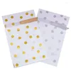 Bijoux Pochettes 50 Pcs Dot En Plastique Cordon Cadeaux Sac Ruban Snack Biscuit Bonbons Cookie Emballage De Noce Décoration Sacs Accessoires