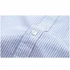 Chemises habillées pour hommes Nouveau 100% coton Oxford chemise à manches longues rayé à carreaux chemises décontractées vêtements coréens haute qualité chemise habillée d'affaires gris P230427