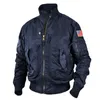 Chaquetas para hombres Hombres Táctico Militar Big Pocket Piloto Béisbol Fuerza Aérea Abrigo ArmyGreen Bomber Jacket Stand Collar Motocicleta Outwear 231128